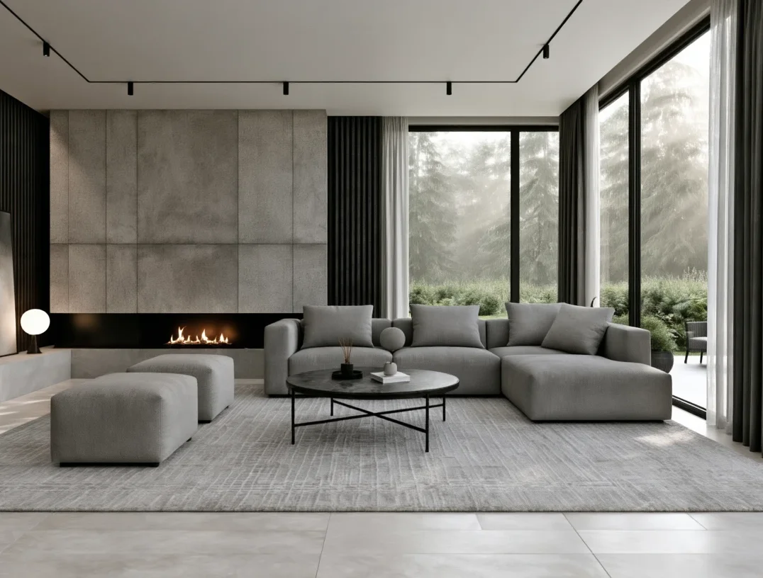 Concrete Minimalism — wizualizacja wnętrza