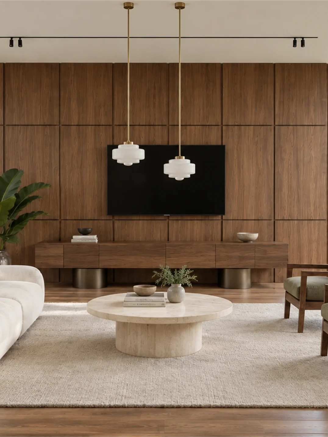 Midcentury Classic — wizualizacja wnętrza