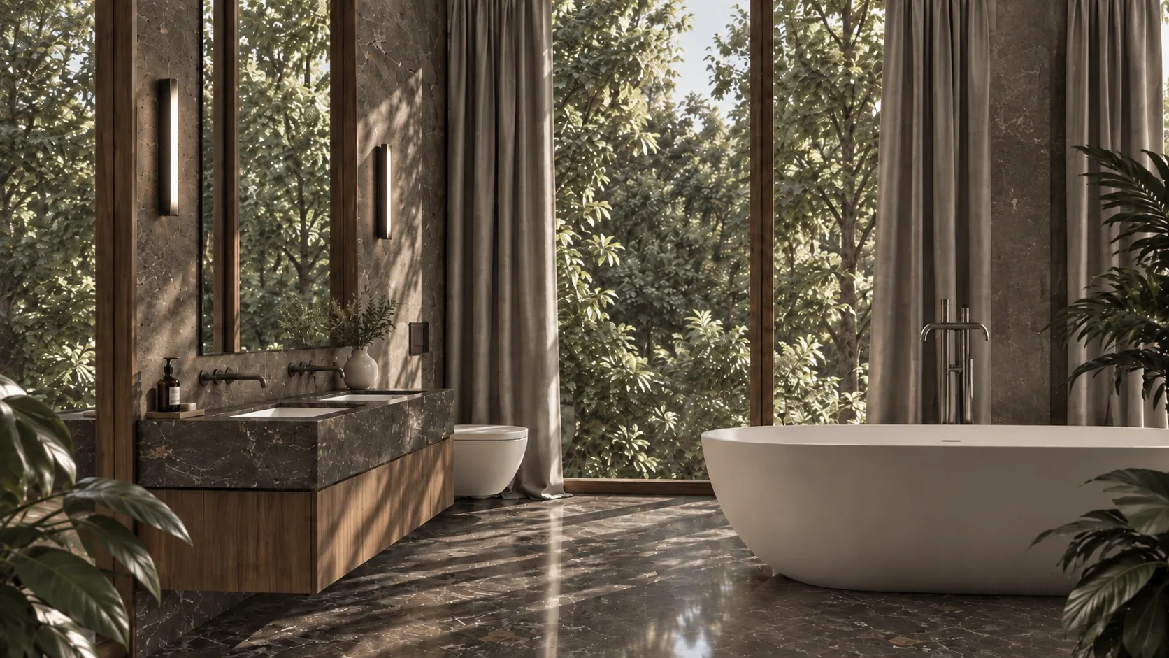 Modern Luxury — ŁAZIENKA MASTER Z WANNĄ